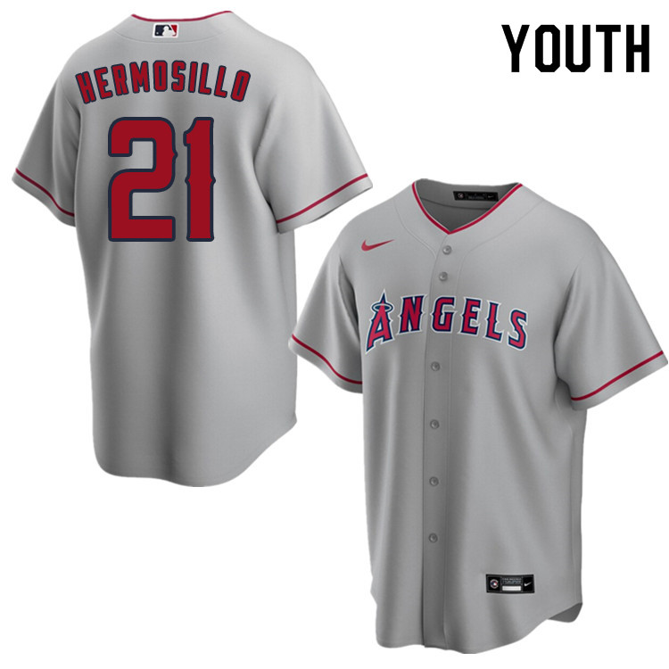 Nike Youth #21 Michael Hermosillo Los Angeles Angels Baseball Jerseys Sale-Gray